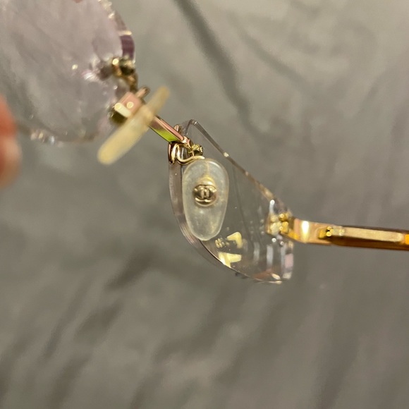 CHANEL Glasses Gold Logo with Case - Picture 9 of 10